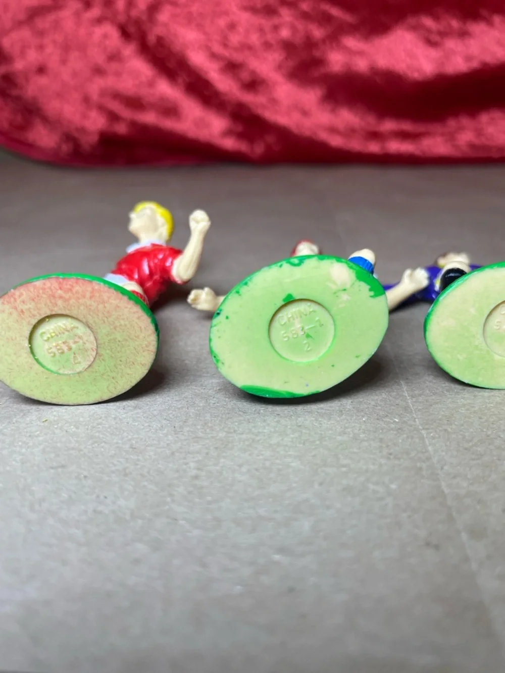 Vintage 1990s Cake Toppers- Soccer, Firefighter, Racers